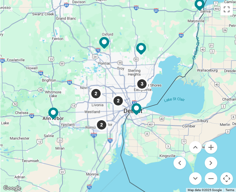 Distributor locations map